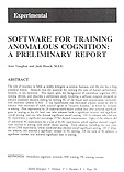 Software for Training Anomalous Cognition: A Preliminary Report